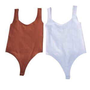 Aura 2 bodysuits double-layer thong style sz L/XL